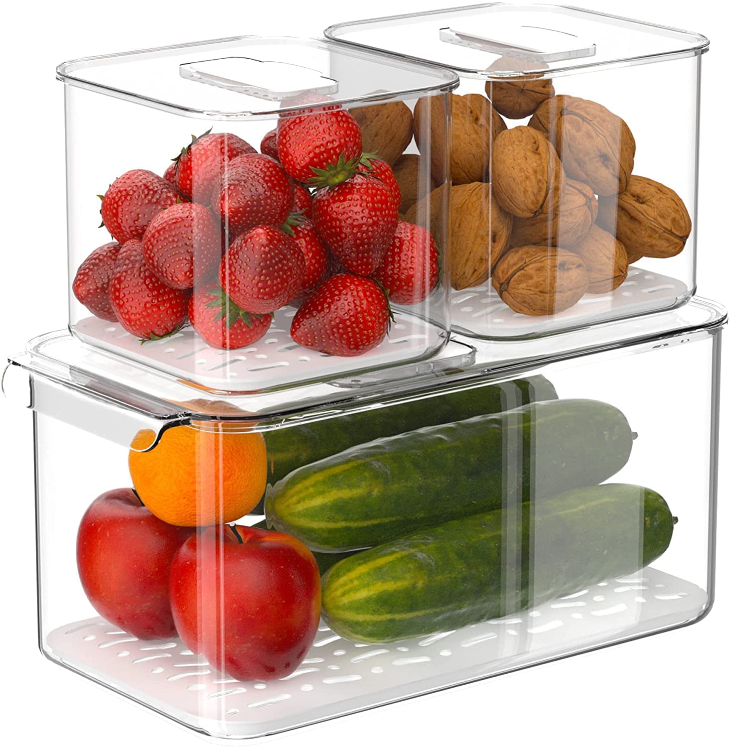 Amazon.com: Slideep Food Storage Containers Produce Saver with